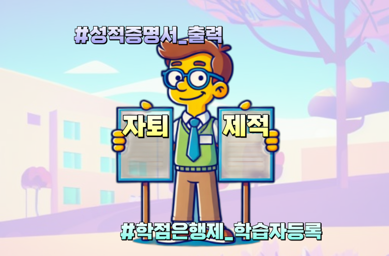 대학교 제적 자퇴 차이, 자퇴생 성적증명서 발급방법, 학점은행제 학습자등록