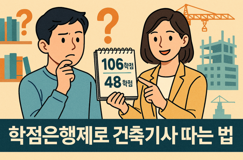 건축기사 응시자격 106학점 아니라 48학점 이유