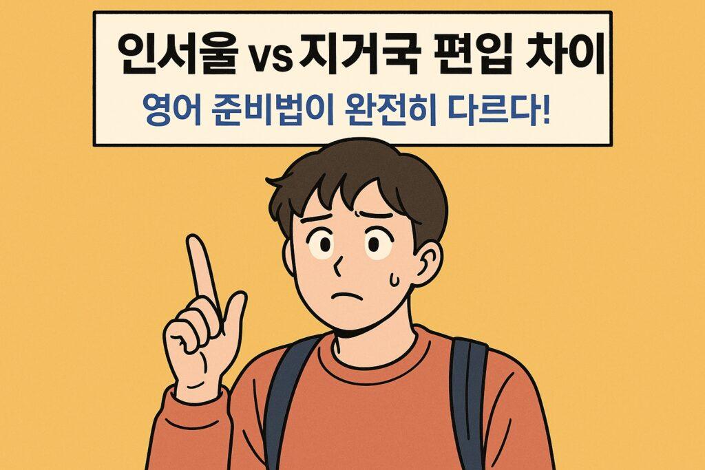 인서울 지거국 편입 차이